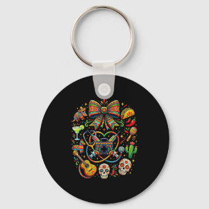 Cinco de mayo nurse coquette bow stethoscope keychain