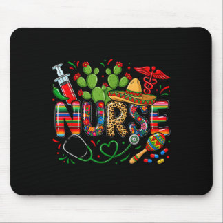 Cinco de mayo nurse coquette bow stethoscope mouse pad
