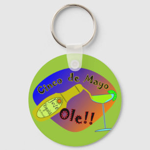 Cinco de Mayo  "OLE" Tequila T-Shirts Keychain