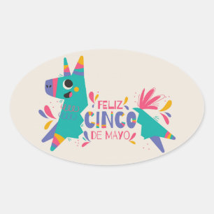 Cinco De Mayo  Oval Sticker