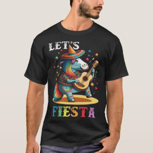 Cinco De Mayo Party Let s Fiesta Mexican Unicorn T-Shirt