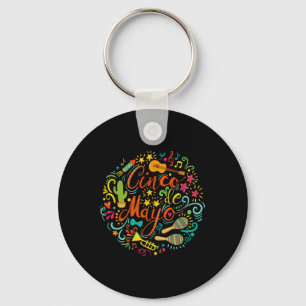 Cinco De Mayo Party Men Women Mexican Fiesta Taco  Keychain