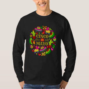 Cinco De Mayo Party Men Women Mexican Lets Fiesta  T-Shirt