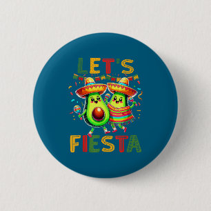 Cinco de mayo party mexican fiesta 2 inch round button