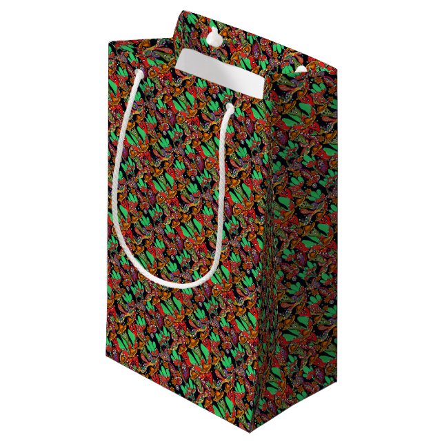 Cinco de Mayo Peppers Small Gift Bag (Front Angled)