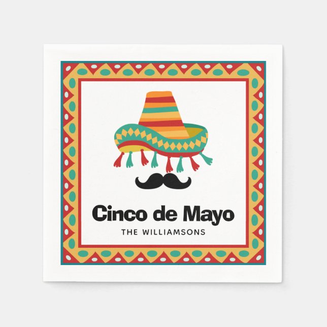Cinco de Mayo Personalized Napkin (Front)