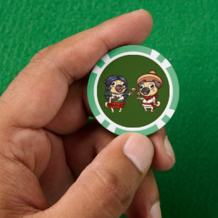 Cinco De Mayo Pugs Poker Chips