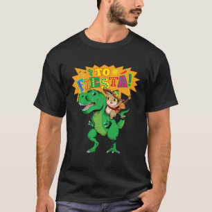 Cinco de Mayo Rex Dinosaur and Cats T-Shirt