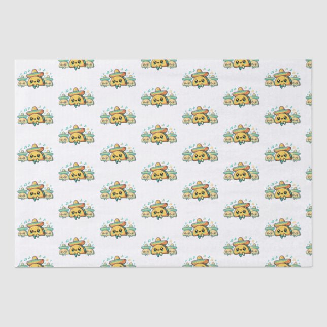 Cinco de Mayo Salsa Tacos Tissue Paper (Front)