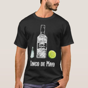 Cinco de Mayo Salt Tequila Lime Celebration Party T-Shirt