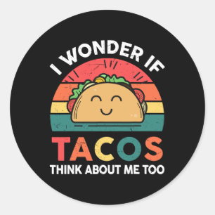 Cinco De Mayo Shirt Wonder Tacos Men Women Outfit  Classic Round Sticker