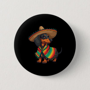 Cinco De Mayo Shirts For Dog Lover Funny Mexican H 2 Inch Round Button