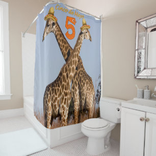Cinco de Mayo Shower Curtain Giraffe