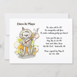 Cinco de Mayo Singer Invitation