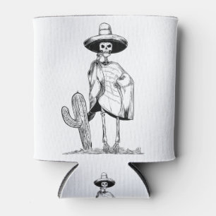 cinco de mayo skeleton can cooler