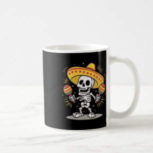 Cinco De Mayo Skeleton Sombrero Fiesta Mexican Men Coffee Mug