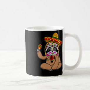 Cinco De Mayo Sloth Halloween Mexican Day Of Dead Coffee Mug