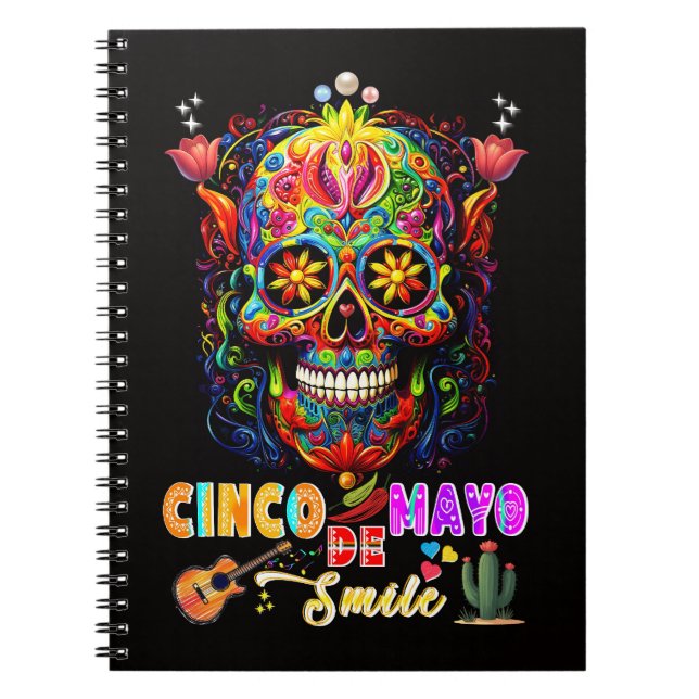 Cinco De Mayo Smile Notebook (Front)