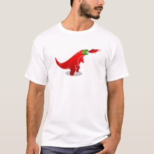 Cinco De Mayo Spicy Food Pepperoni Chili Dinosaur T-Shirt