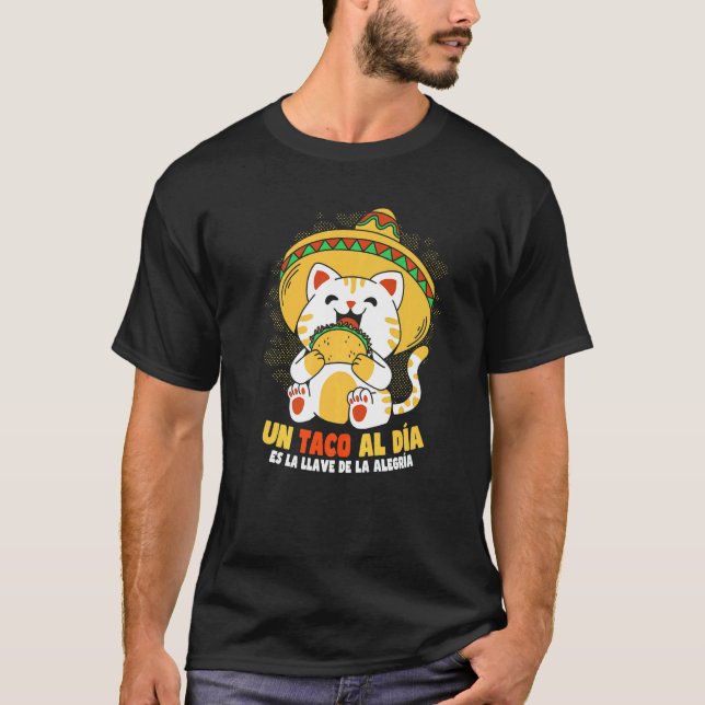 Cinco de Mayo Taco Cat T-Shirt (Front)