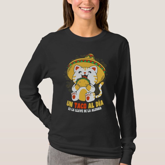 Cinco de Mayo Taco Cat T-Shirt (Front)