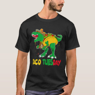 Cinco De Mayo Taco Tuesday Rex Maracas Tacosaurus T-Shirt