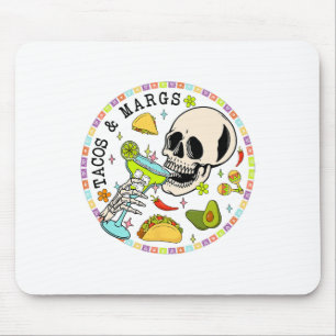 Cinco De Mayo Tacos And Margs Mexican Fiesta Party Mouse Pad
