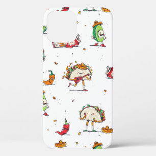 cinco de mayo tacos kawaii mexican iPhone 12 case