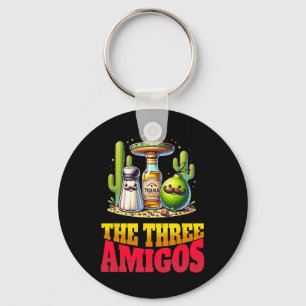Cinco De Mayo The Three Amigos Funny Salt Lime Teq Keychain
