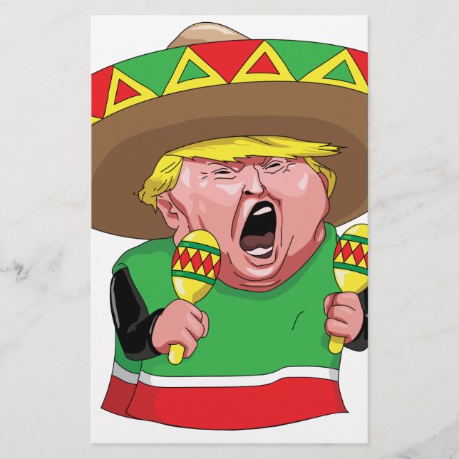 Cinco de Mayo trump Stationery (Front)