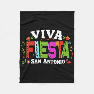 Cinco De Mayo Viva Fiesta San Antonio 1 Fleece Blanket