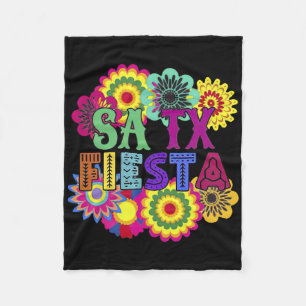 Cinco De Mayo Viva Fiesta San Antonio Fleece Blanket