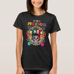 Cinco De Mayo Viva Mexico Mexican Flag Women Mothe T-Shirt