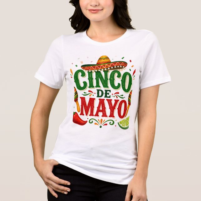 Cinco de mayo Women's  Tri-Blend Shirt (Front)