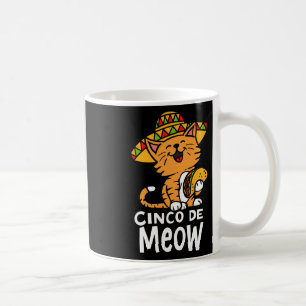 Cinco De Meow Cute Cinco De Mayo Sombrero Taco Cat Coffee Mug