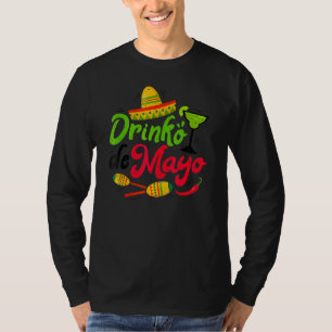 Cinco Drinko De Mayo Men Women Drinking Tequila Ma T-Shirt