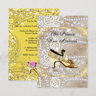 CINDARELLA'S BACHLORETTE PARTY OR WEDDING INVITE