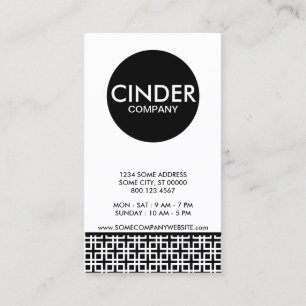 cinder company business card
