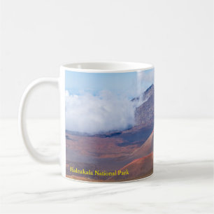 cinder cones and mountains at haleakala crater coffee mug