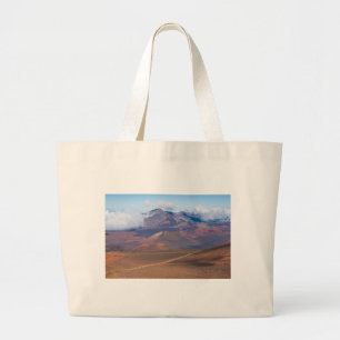 cinder cones and mountains at haleakala crater large tote bag