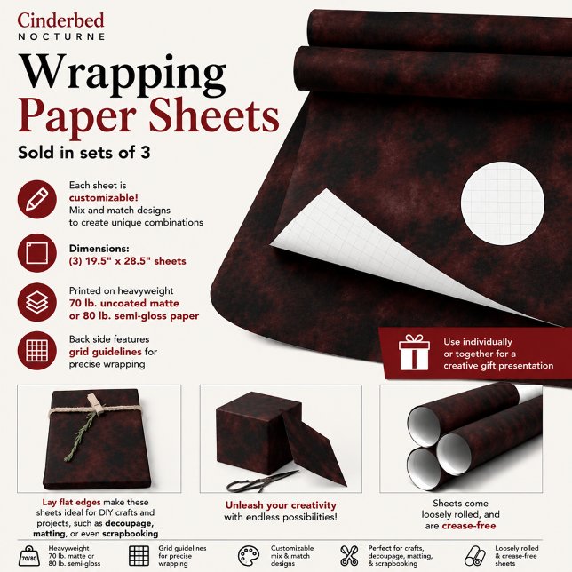 Cinderbed Nocturne Wrapping Paper Sheet (Creator Uploaded)