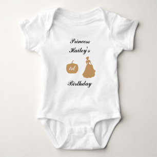 Cinderella 1st Birthday Party T-Shirt Baby Bodysuit