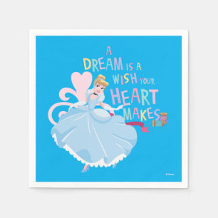 Cinderella   A Dream Is A Wish Your Heart Makes Napkin