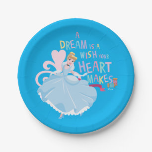 Cinderella   A Dream Is A Wish Your Heart Makes Paper Plate