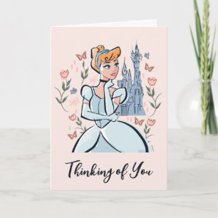 Cinderella and Castle Stylized Badge Card