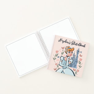 Cinderella and Castle Stylized Badge Notebook