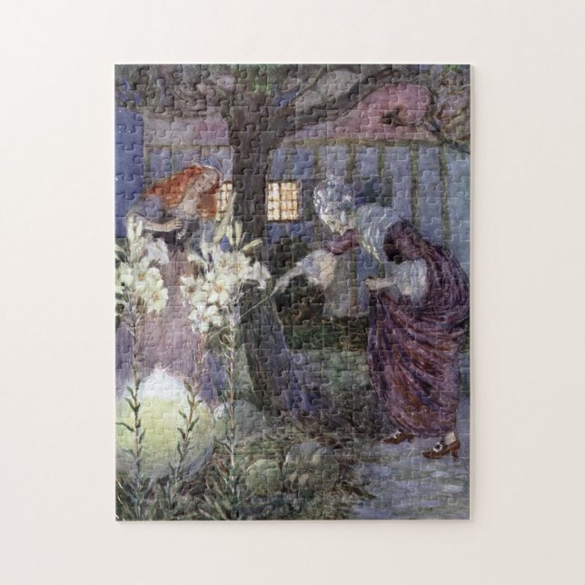 Cinderella and Fairy Godmother - Millicent Sowerby Jigsaw Puzzle (Vertical)