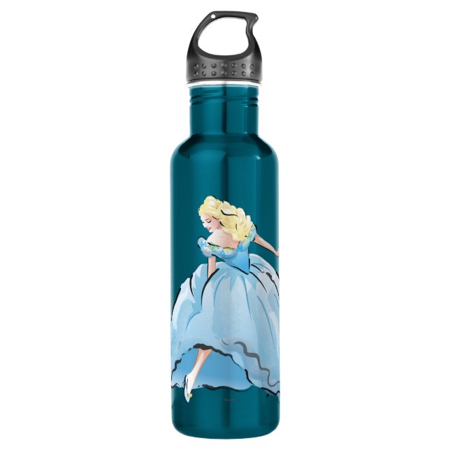 Cinderella And Her Glass Shoe 710 Ml Water Bottle (Front)