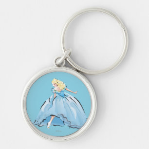 Cinderella And Her Glass Shoe Keychain