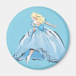 Cinderella And Her Glass Shoe Magnet